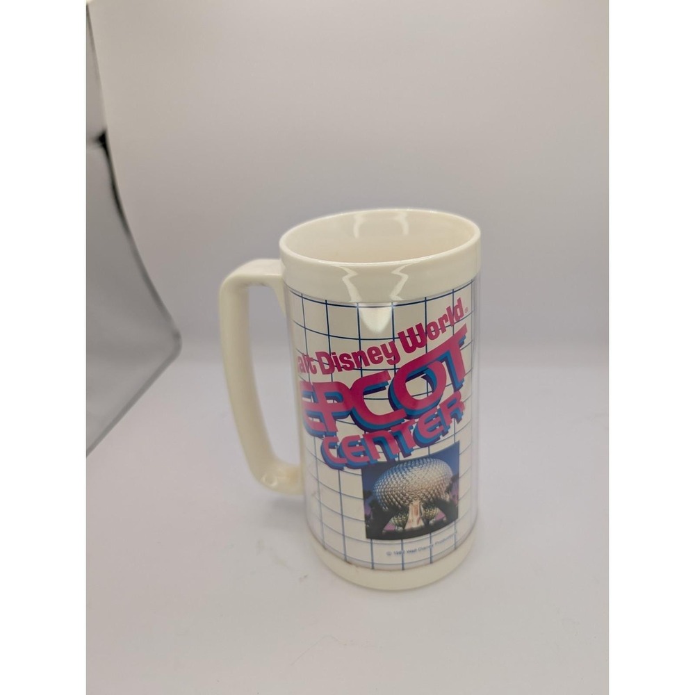 Walt Disney World 1982 Epcot Center Thermo-Serv Souvenir Stein Mug Cup